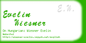 evelin wiesner business card